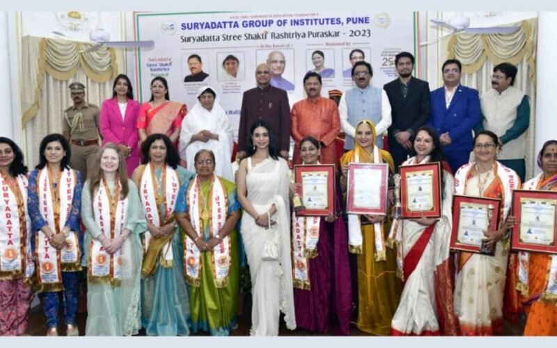 Maharashtra Governor Ramesh Bais presented  Suryadatta Stree-Shakti National Awards-2023