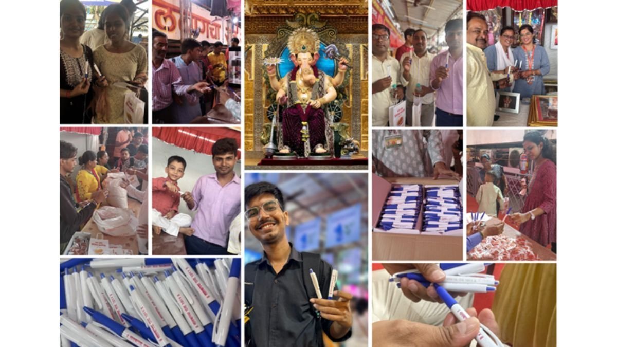 Pilot Pen Celebrated Ganesh Chaturthi with Free Pen Distribution at Lalbaugcha Raja 2024