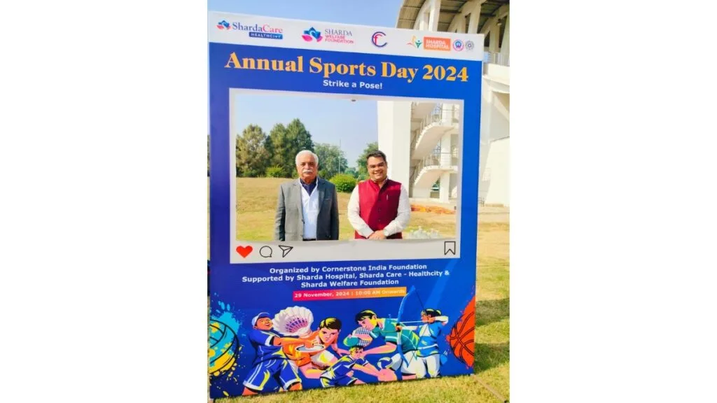 Sharda Hospital and Partners Support Cornerstone India Foundation’s Sports Day for Special Needs Children