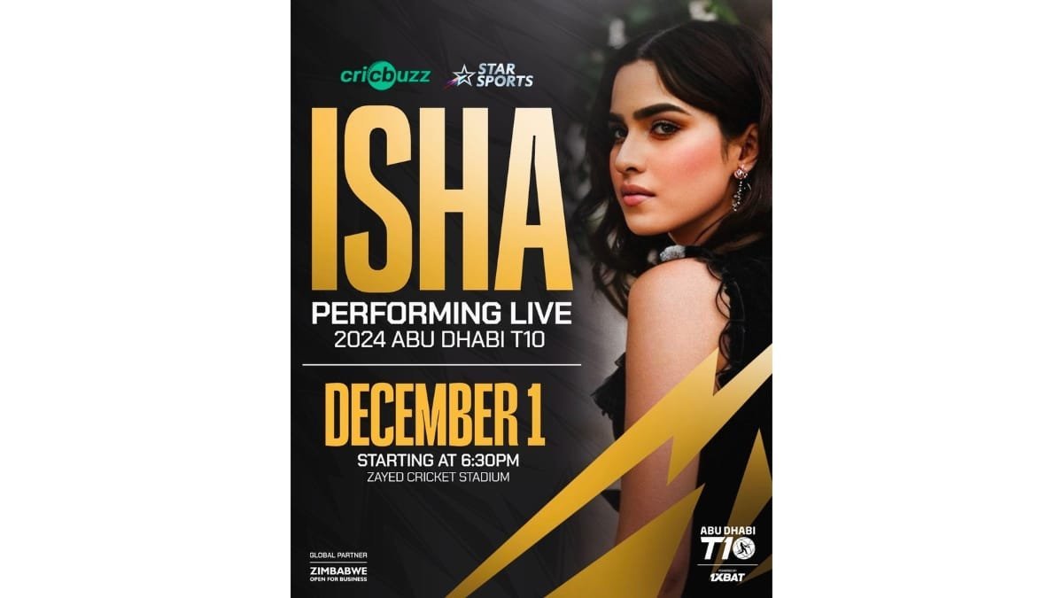 Isha Shah Mesmerizes a Global Audience at T10 League in Abu Dhabi