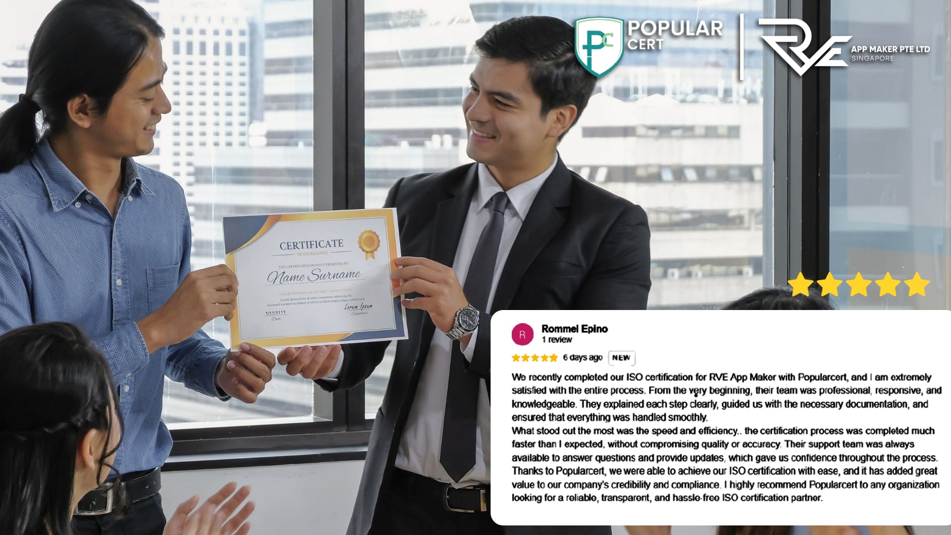 PopularCert Delivers On-Site ISO 27001 Success for Philippine IT Firm from India Base