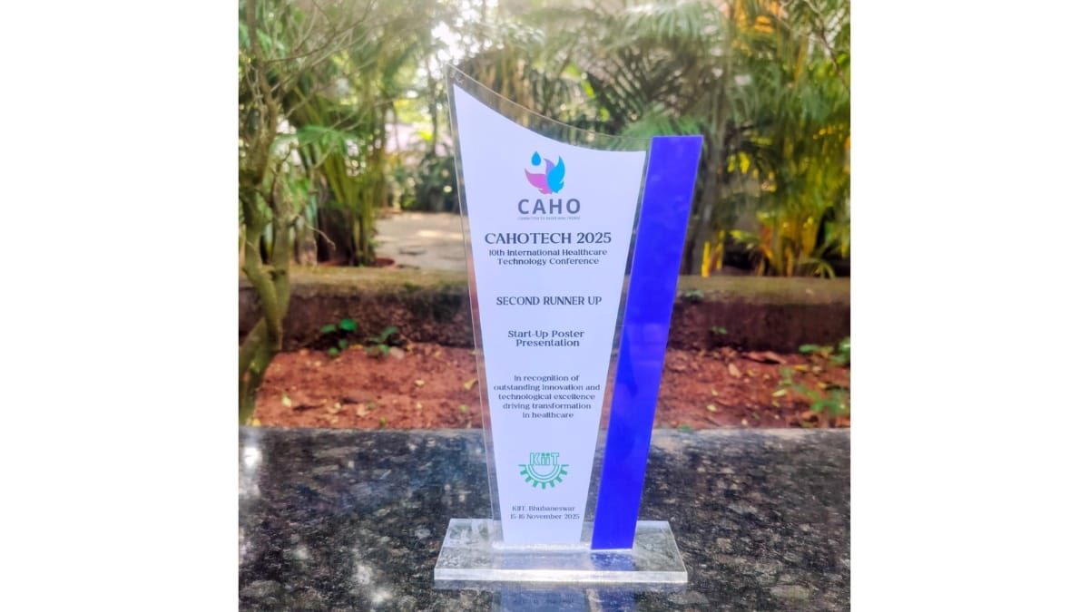 Hidoc – Unnati Shines at CAHOTECH 2025, Secures 2nd Runner-Up in Start-Up Innovation