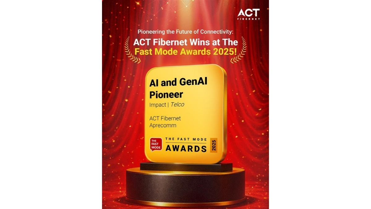 ACT Fibernet Honored as the AI and GenAI Pioneer at The Fast Mode Awards 2025