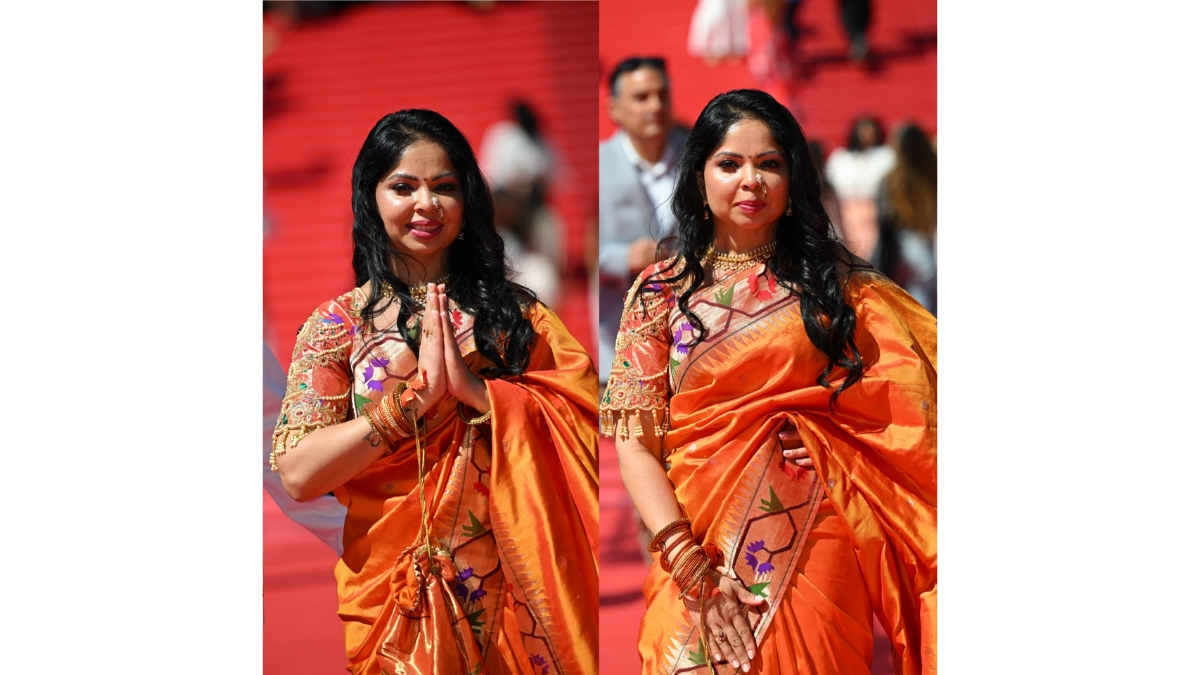 Swapnali Wani Mrs. Bharat-USA Universe 2026, Draped in Heritage: Showcasing Indian Handloom at Cannes 2026