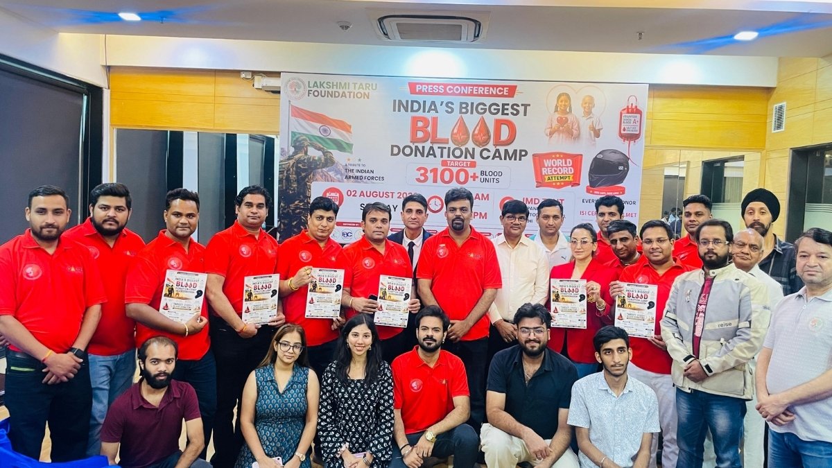 Delhi Chief Minister to Grace India’s Largest Mega Blood Donation Drive as Chief Guest; Campaign Aims for Guinness Book of World Records