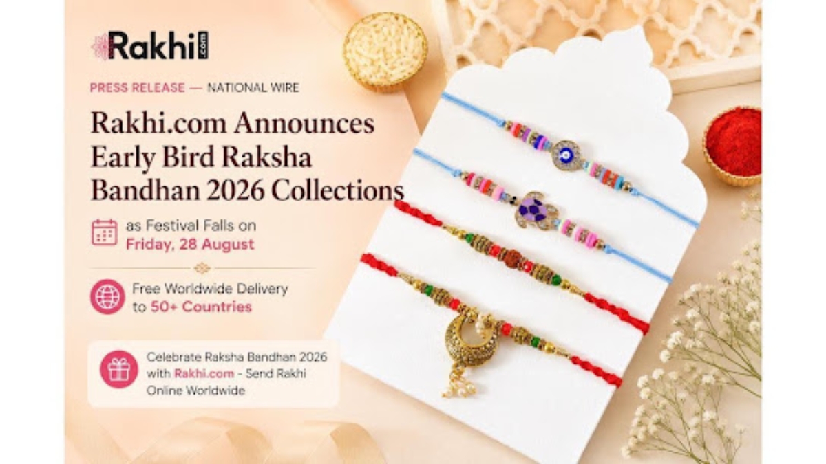 Rakhi.com Announces Early Bird Raksha Bandhan 2026 Collections as Festival Falls on Friday, 28 August – Free Worldwide Delivery to 50+ Countries