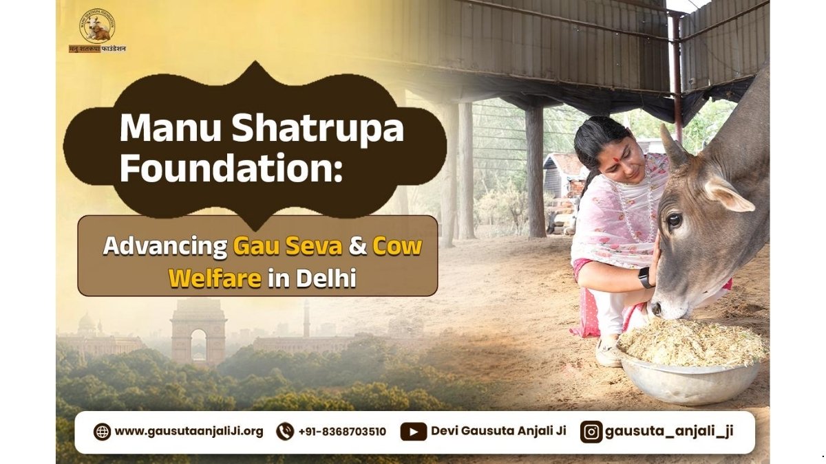 Manu Shatarupa Foundation: Engaged in gau seva, cow rescue, and animal welfare in Delhi