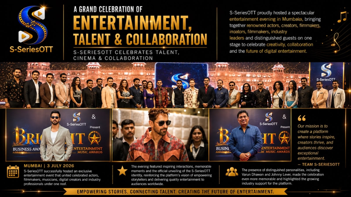 Varun Dhawan, Johnny Lever Unite as S-SeriesOTT Makes High-Impact Debut with Star-Powered Mumbai Showcase