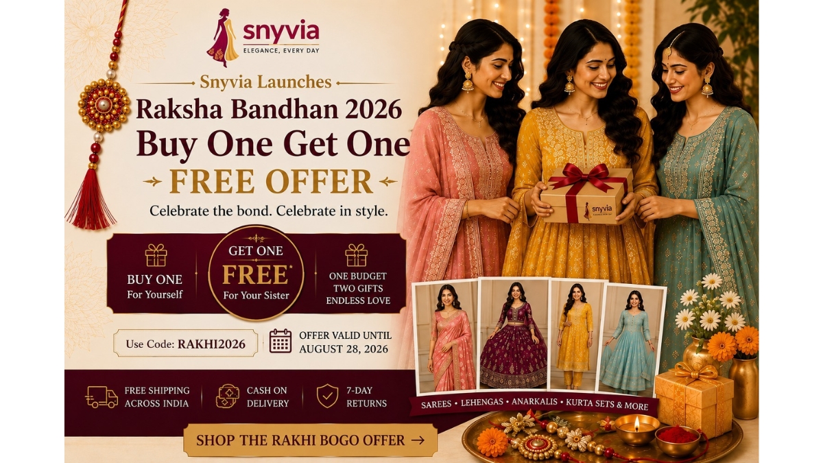 Snyvia Launches Raksha Bandhan 2026 Buy One Get One Free Offer on Women’s Ethnic Wear