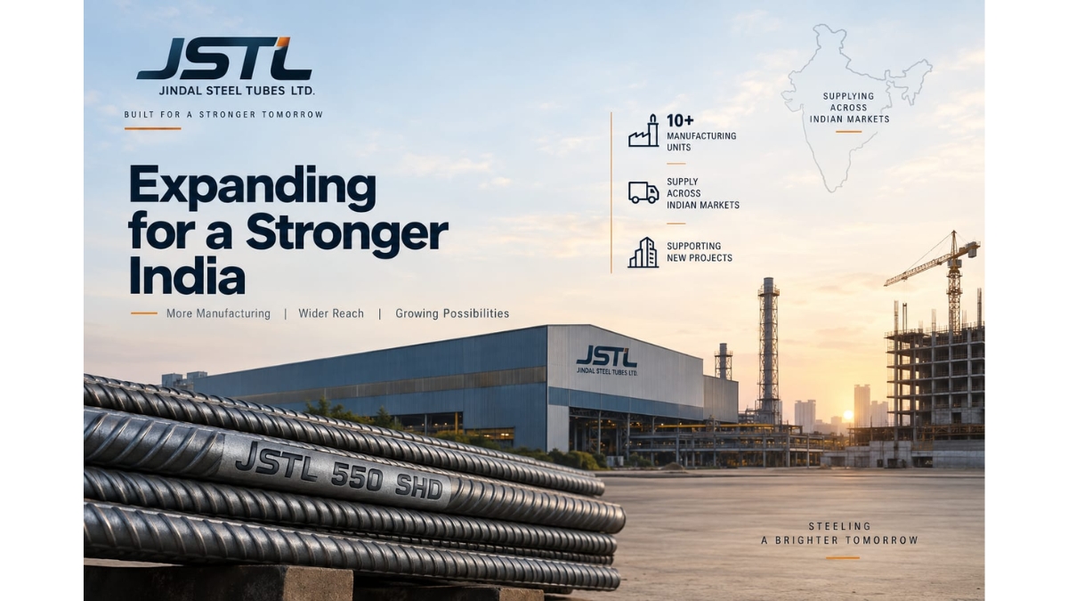 JSTL Expands TMT Manufacturing Network to 10 Plus Units as 550 SHD Supply Grows Across India