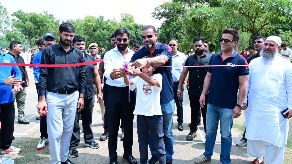 Yusuf Pathan inaugurates the 39th center of Cricket Academy of Pathans (CAP) in Alwar (Rajasthan)