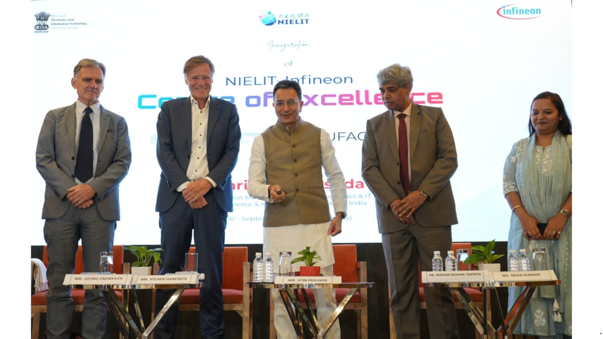 Union Minister of State Jitin Prasada Inaugurates NIELIT–Infineon Centre of Excellence on Semiconductor Manufacturing