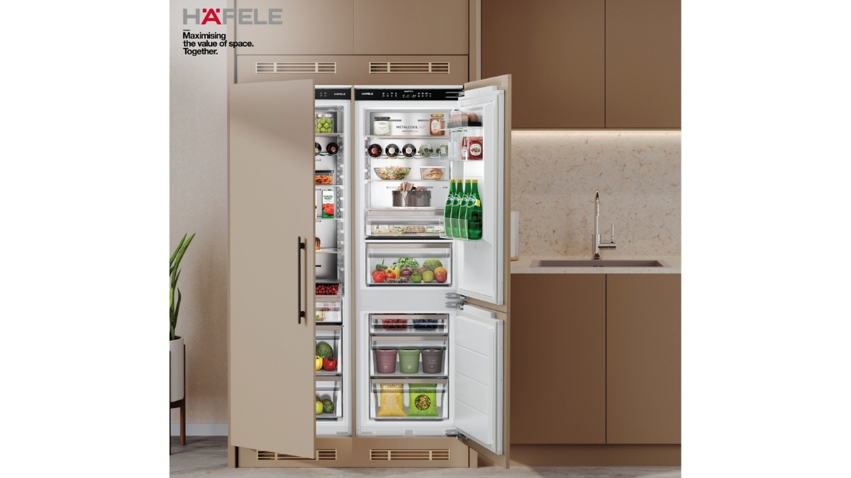 More Flexibility, Smarter Storage: Hafele’s Niveus CF250 Built-in Fridge-Freezer Combi